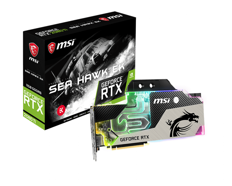 VGA MSI RTX 2080 TI SEA HAWK EK X 11GB GDDR6 _919KT